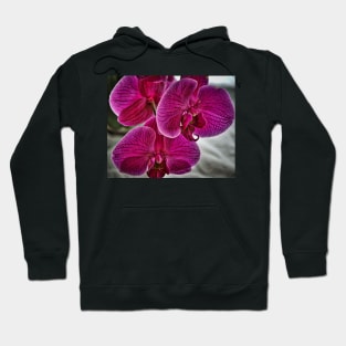 Red Orchid Bloom Hoodie